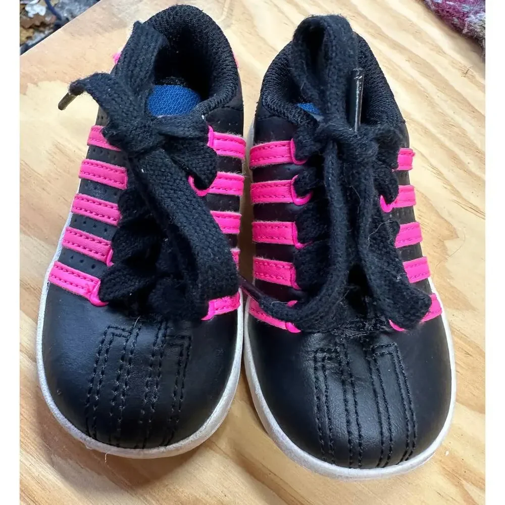 K-Swiss Toddler Size 5 Sneakers Black Pink